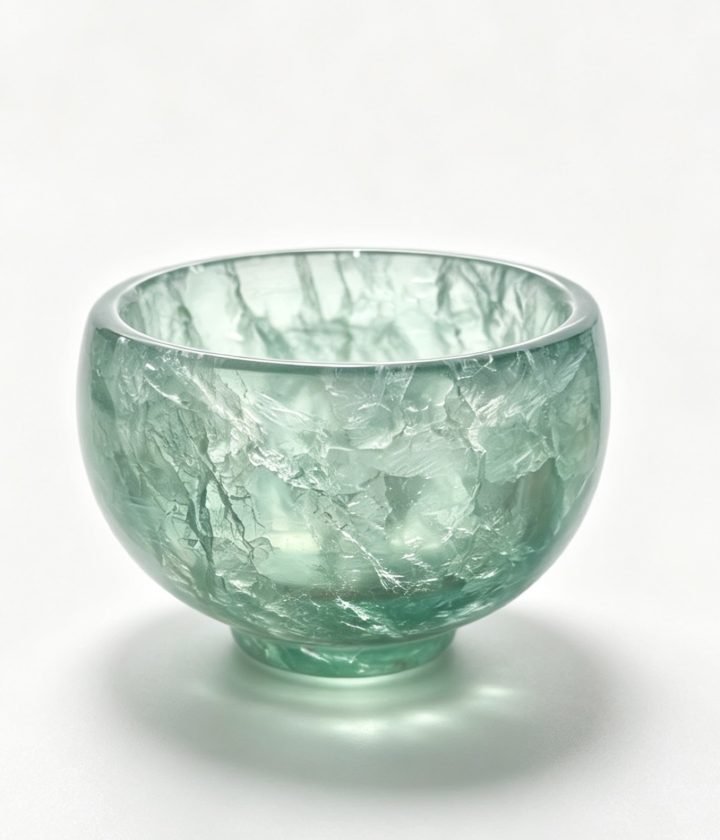 Green Glass Stone Bowl natural stone wholesale product