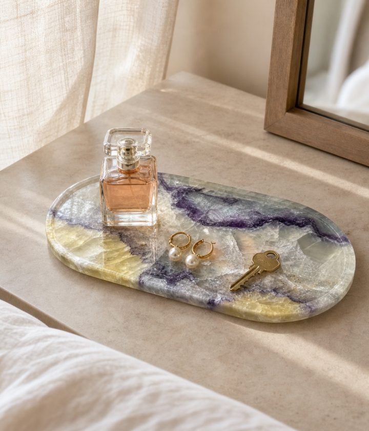 Purple Yellow Oval Plaque product view 4