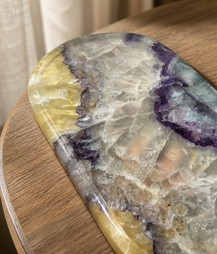 Purple Yellow Oval Plaque product view 6