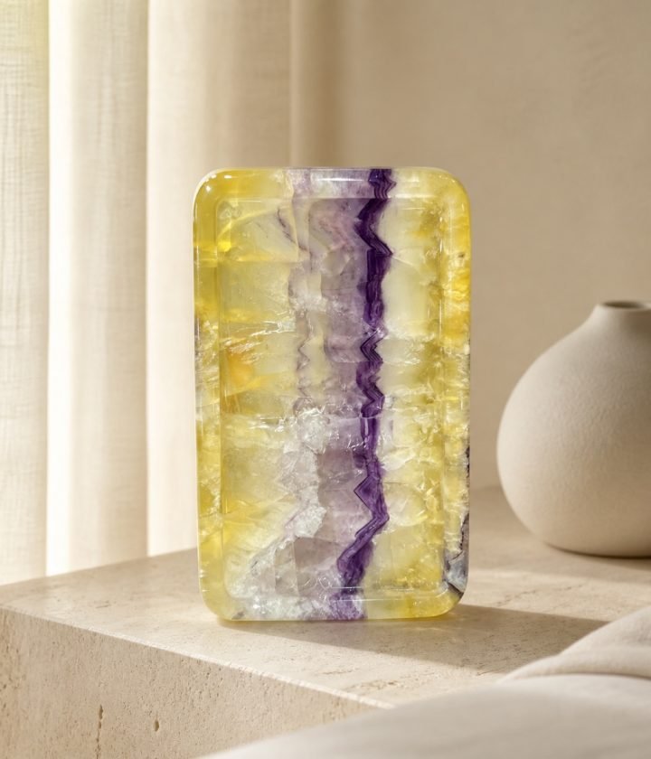Purple Yellow Rectangular Plaque product view 6